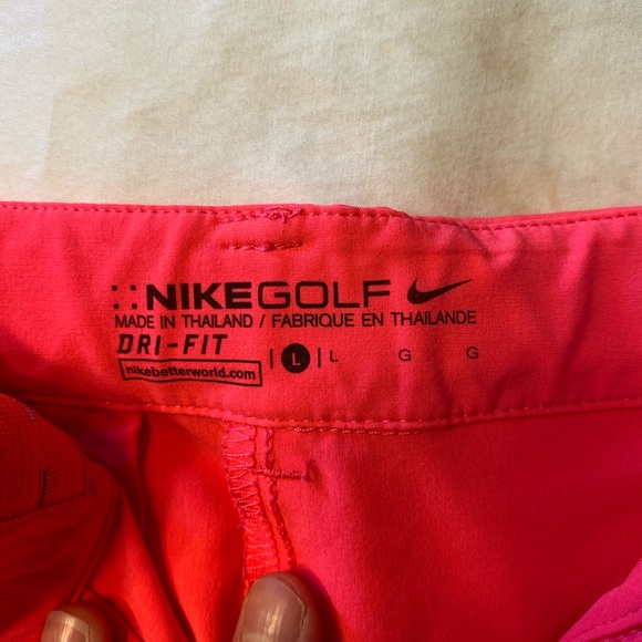 Women’s Nike Golf Dri-Fit Shorts Hot Pink Sz L - Picture 5 of 10